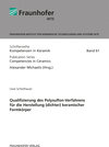 Buchcover Qualifizierung des Polysulfon-Verfahrens für die Herstellung (dichter) keramischer Formkörper