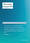 Buchcover Entwicklung und Validierung eines modularen Systems zur Generierung variabler Pulsationen für die Erprobung von heißgasf