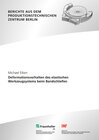 Buchcover Deformationsverhalten des elastischen Werkzeugsystems beim Bandschleifen