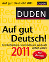 Buchcover Auf gut Deutsch! 2011