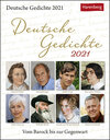 Buchcover Deutsche Gedichte Kalender 2021