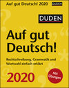 Buchcover Duden Auf gut Deutsch! Kalender 2020