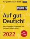 Buchcover Duden Auf gut Deutsch! Kalender 2022