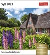 Buchcover Sylt Sehnsuchtskalender 2023. Kleiner Kalender mit 53 Postkarten voll traumhafter Urlaubs-Fotos. Sylt für den Schreibtis