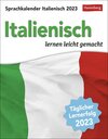 Buchcover Italienisch Sprachkalender 2023. In nur 10 Minuten täglich Grundkenntnisse verbessern mit dem Tisch-Kalender zum Aufstel