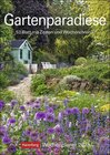 Buchcover Gartenparadiese Wochenplaner 2023. Dekorativer Wandkalender zum Eintragen mit 53 romantischen Garten-Fotos und Zitaten. 