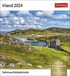 Buchcover Irland Sehnsuchtskalender 2024. Fernweh in einem Foto-Kalender zum Aufstellen. Die schönsten Landschaften Irlands als Po