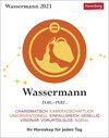 Buchcover Wassermann Sternzeichenkalender 2023: Tagesabreißkalender. Mini-Tischkalender 2023 mit täglichem Horoskop. Kleiner Kalen