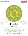 Buchcover Fische Sternzeichenkalender 2023: Tagesabreißkalender. Mini-Tischkalender 2023 mit täglichem Horoskop. Kleiner Kalender 