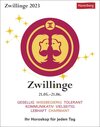 Buchcover Zwillinge Sternzeichenkalender 2023: Tagesabreißkalender. Mini-Tischkalender 2023 mit täglichem Horoskop. Kleiner Kalend