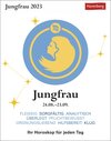 Buchcover Jungfrau Sternzeichenkalender 2023: Tagesabreißkalender. Mini-Tischkalender 2023 mit täglichem Horoskop. Kleiner Kalende