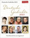 Buchcover Deutsche Gedichte Tagesabreißkalender 2023. Lyrik vom Barock bis zur Gegenwart in einem Tischkalender für jeden Tag. Abr