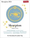 Buchcover Skorpion Sternzeichenkalender 2024: Tagesabreißkalender. Tischkalender 2024 mit täglichem Horoskop. Kleiner Kalender mit