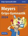 Buchcover Meyers Grips-Gymnastik Tagesabreißkalender 2024. 5 Minuten Gedächtnistraining für jeden Tag. Tischkalender 2024 zum Abre