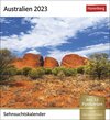 Buchcover Australien Sehnsuchtskalender 2023. Kleiner Kalender mit Urlaubsfeeling: 53 Postkarten mit Fotos der australischen Lands