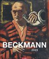 Buchcover Max Beckmann Kalender 2023. Beeindruckende Werke der klassischen Moderne in einem großen Wandkalender. Hochwertiger Kuns