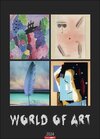 Buchcover World of Art Kalender 2024. Meisterwerke der klassischen Moderne in einem Kunstkalender im Großformat. Jahres-Wandkalend
