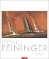 Buchcover Lyonel Feininger Kalender 2024. Kubismus und Expressionismus in einem Kunstkalender im Großformat. Jahres-Wandkalender 2