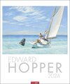 Buchcover Edward Hopper Kalender 2024. Selten gezeigte Werke und bekannte Ikonen des beliebten amerikanischen Künstlers in einem g