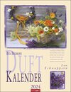 Buchcover Duftkalender 2024. Hochwertiger Wandkalender mit zauberhaften Blumen-, Kräuter- und Früchtearrangements und wissenswerte