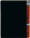 Buchcover Kalender & Collegebook rot/schwarz 2011