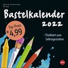 Buchcover Bastelkalender schwarz klein 2022