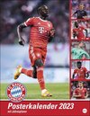 Buchcover FC Bayern München Posterkalender. Wandkalender 2023 Großformat mit den besten Spielerfotos des FC Bayern. Toller Wandkal