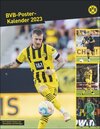 Buchcover BVB Posterkalender. Jahres-Wandkalender 2023 für Fußballfans. Fotokalender mit den Stars von Borussia Dortmund. Bildkale