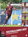 Buchcover FC Nürnberg Posterkalender 2023. Fotokalender groß mit den besten Spielerfotos des Vereins. Wandkalender 2023 Großformat