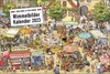 Buchcover Wimmelbilder Edition Kalender 2023. Großer Wandkalender mit 12 spannenden Wimmelbildern zum Entdecken. Göbel & Knorr Kal