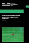 Buchcover Ambivalenzen der Digitalisierung