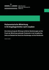 Buchcover Parlamentarische Mitwirkung in EU-Angelegenheiten nach Lissabon