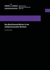 Buchcover Das Beschlussverfahren in der strafprozessualen Revision