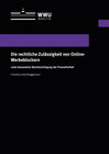 Buchcover Die rechtliche Zulässigkeit von Online-Werbeblockern