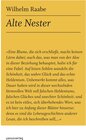 Buchcover Alte Nester