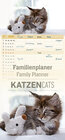 Buchcover Familienplaner Katzen 2020 - Familientermine - Familientimer (21 x 45) - 5 Spalten - Wandplaner - Familienkalender