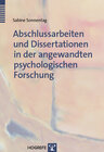 Buchcover Abschlussarbeiten und Dissertationen in der angewandten psychologischen Forschung
