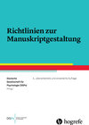 Buchcover Richtlinien zur Manuskriptgestaltung