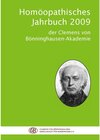 Buchcover Homöopathisches Jahrbuch 2009