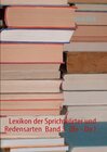 Buchcover Lexikon der Sprichwörter und Redensarten  Band 3  (Be - Da )
