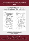 Buchcover Aus den Rechnungen des Amtes Rotenburg (Fulda)