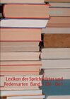 Buchcover Lexikon der Sprichwörter und Redensarten Band 5 (De - De )