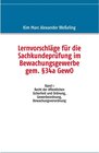 Buchcover Lernvorschläge für die Sachkundeprüfung im Bewachungsgewerbe gem. §34a GewO