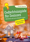 Buchcover Gedächtnisspiele für Senioren