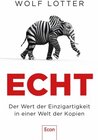 Buchcover Echt - Wolf Lotter (ePub)