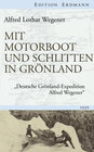 Buchcover Mit Motorboot und Schlitten in Grönland