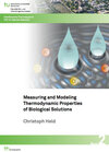 Buchcover Measuring and Modeling Thermodynamic Properties of Biological Solutions
