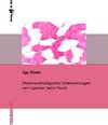 Buchcover Histomorphologische Untersuchungen von Lipomen beim Hund