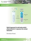 Buchcover Hybrid approach to estimate protein phase behavior in aqueous two-phase extraction