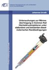 Buchcover Untersuchungen zur Wärmeübertragung in Common Rail Höchstdruckinjektoren unter stationären und transienten dieselmotoris